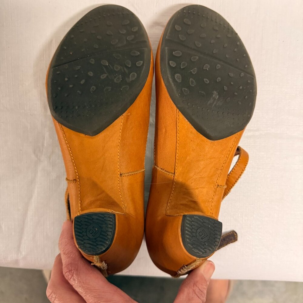 Sergio Tomani Ingrid Naranja Leather Ankle Strap Heels - Size EU 37 - Picture 13 of 14